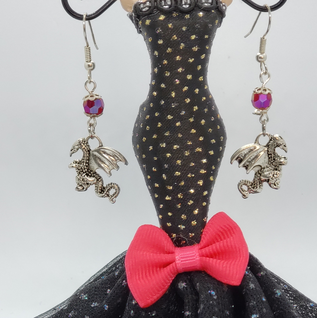Red Crystal Earrings